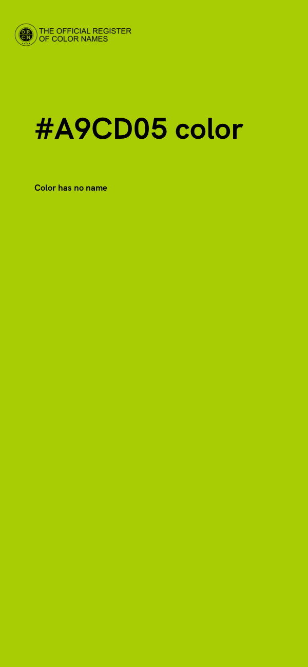#A9CD05 color image