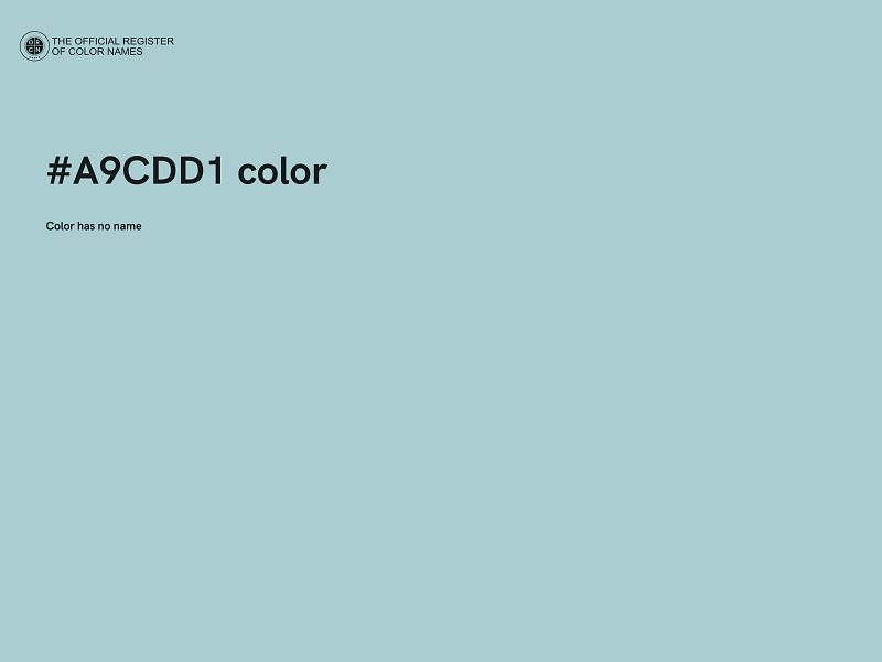 #A9CDD1 color image