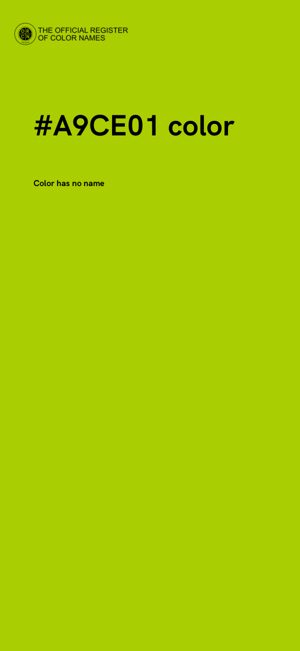 #A9CE01 color image