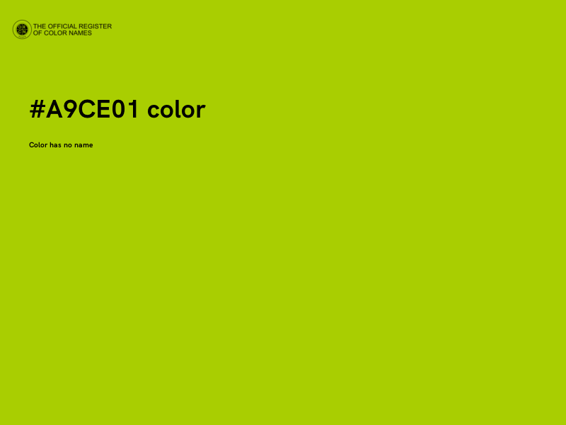 #A9CE01 color image