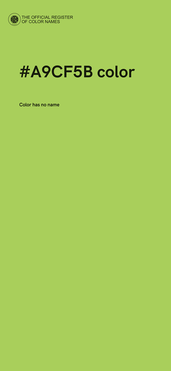 #A9CF5B color image
