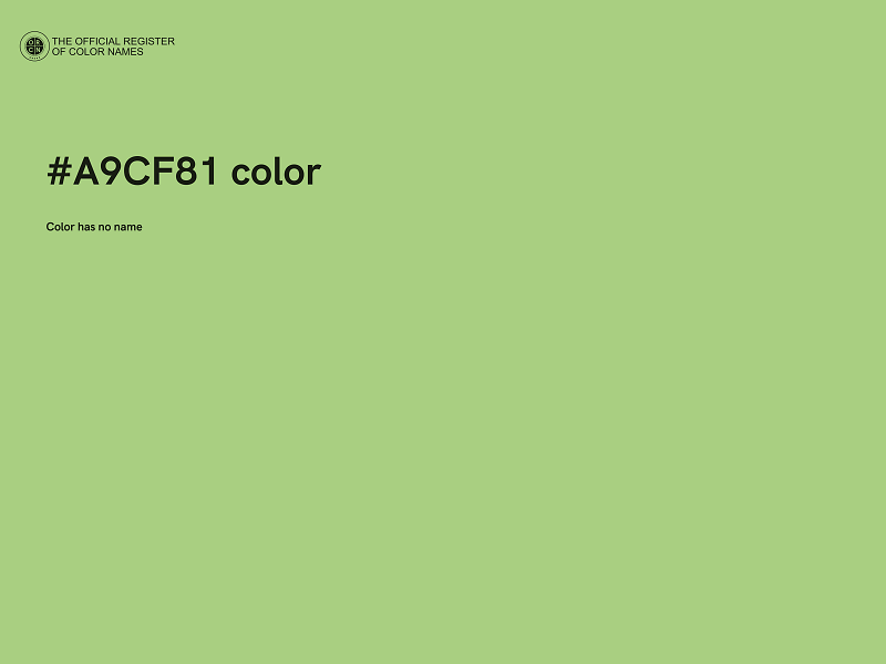 #A9CF81 color image