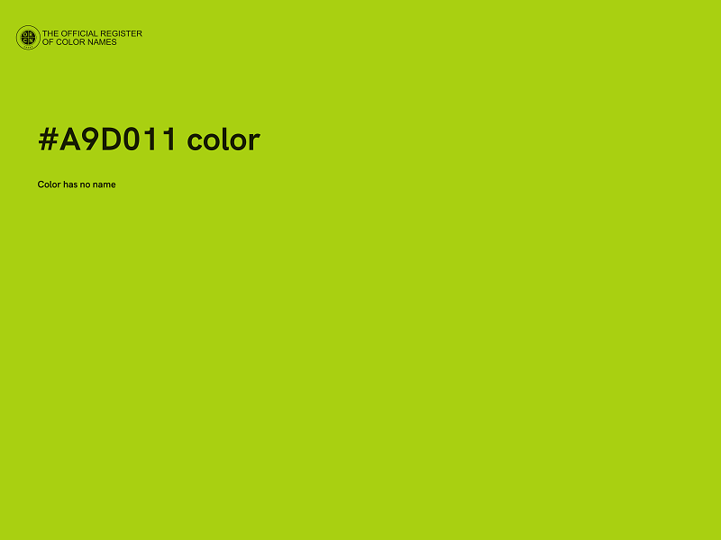 #A9D011 color image