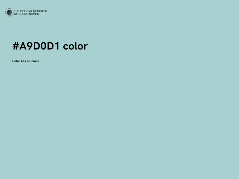 #A9D0D1 color image
