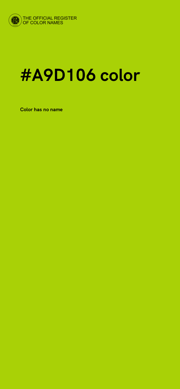 #A9D106 color image