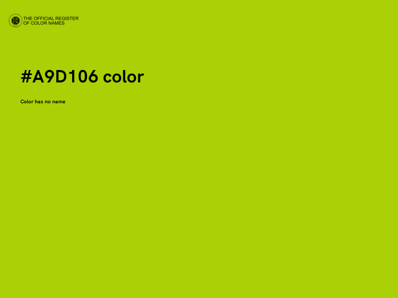 #A9D106 color image