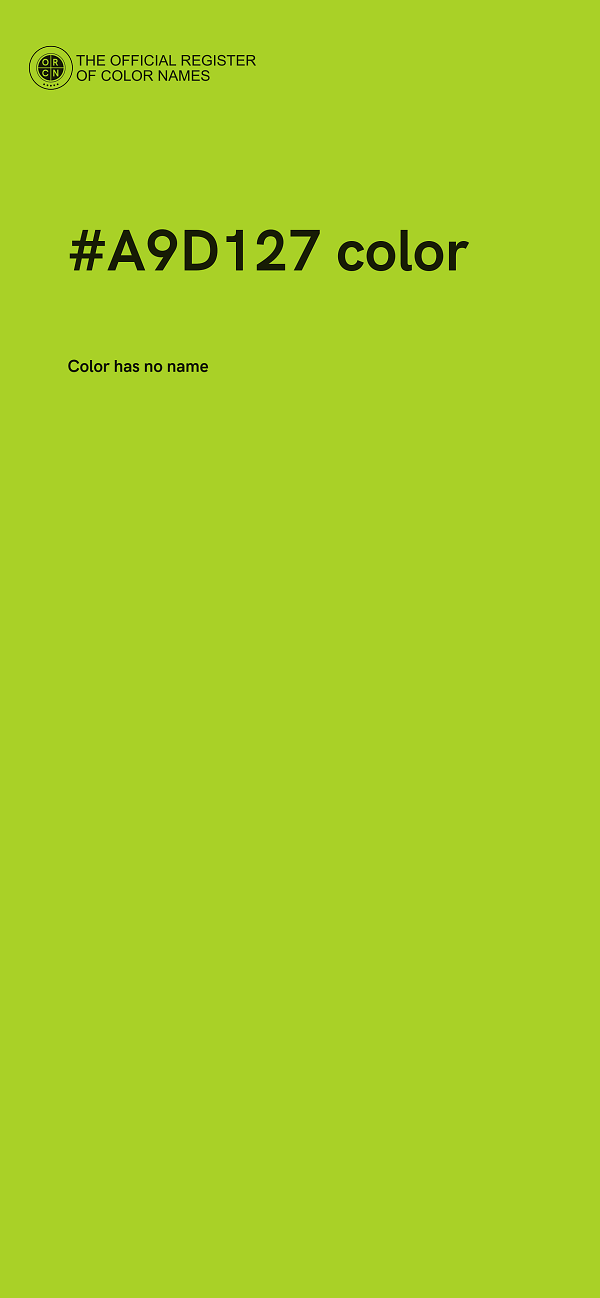 #A9D127 color image