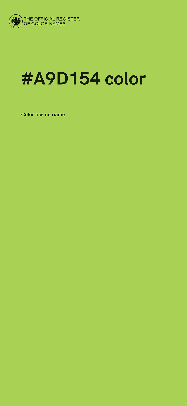 #A9D154 color image