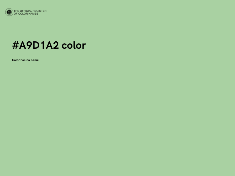 #A9D1A2 color image