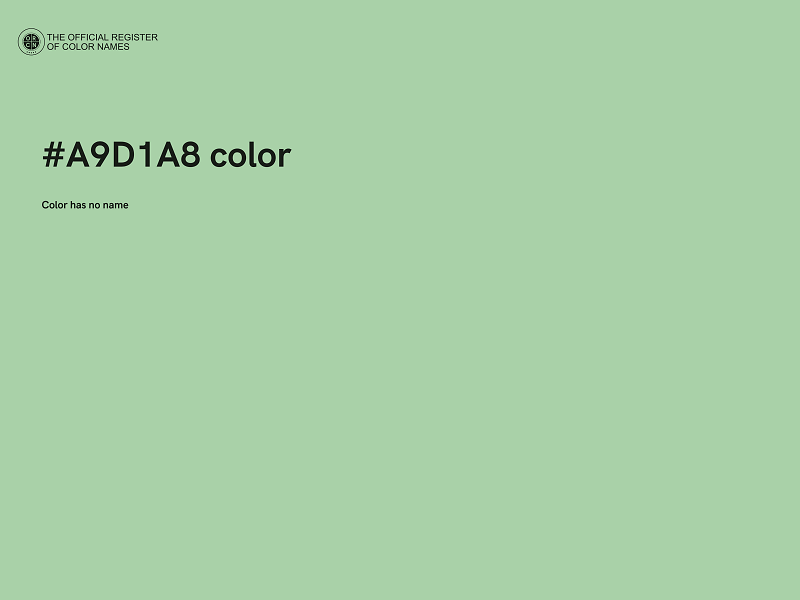 #A9D1A8 color image