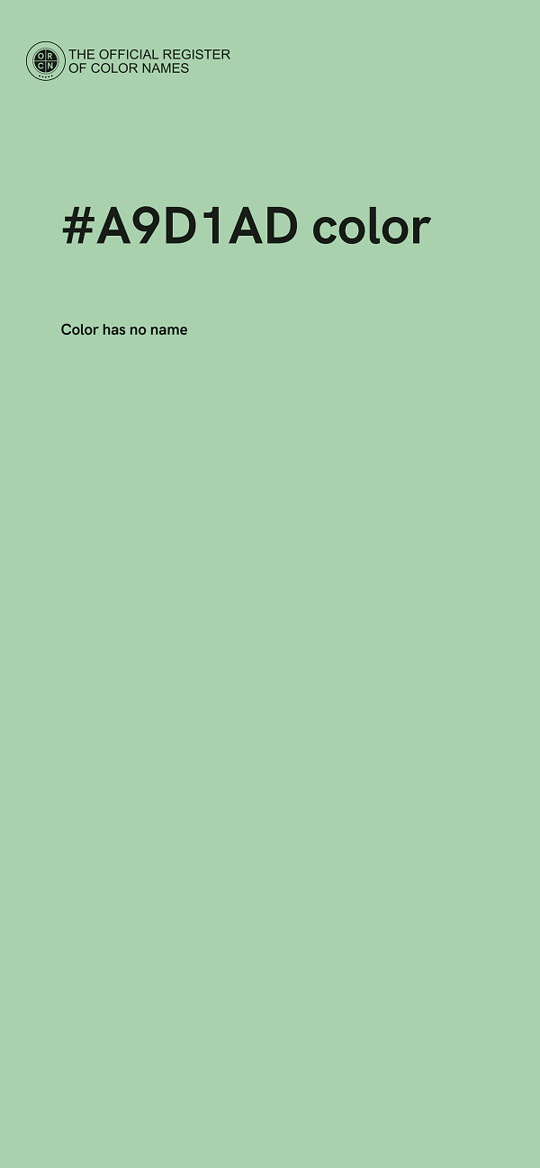 #A9D1AD color image