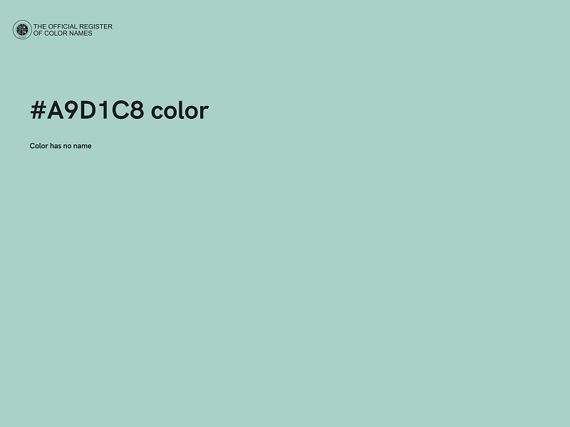 #A9D1C8 color image
