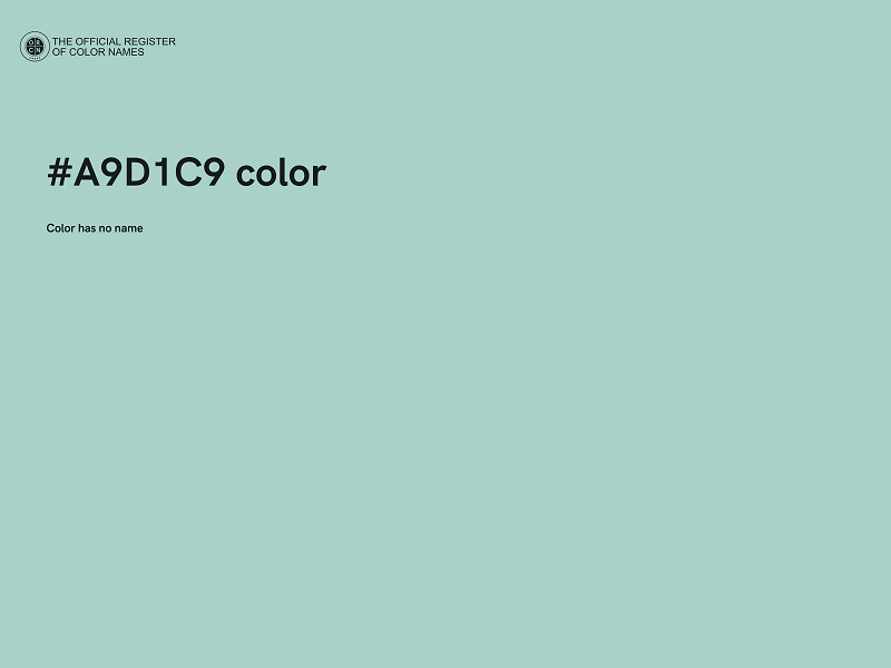 #A9D1C9 color image