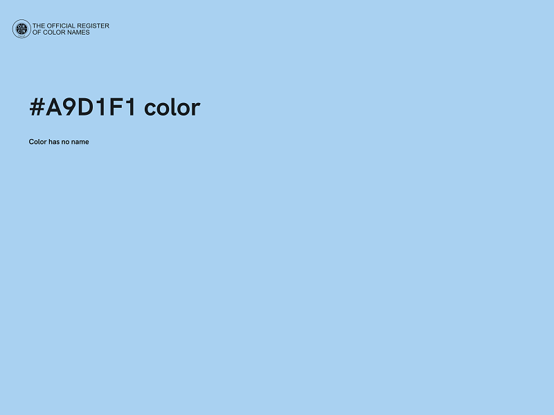 #A9D1F1 color image