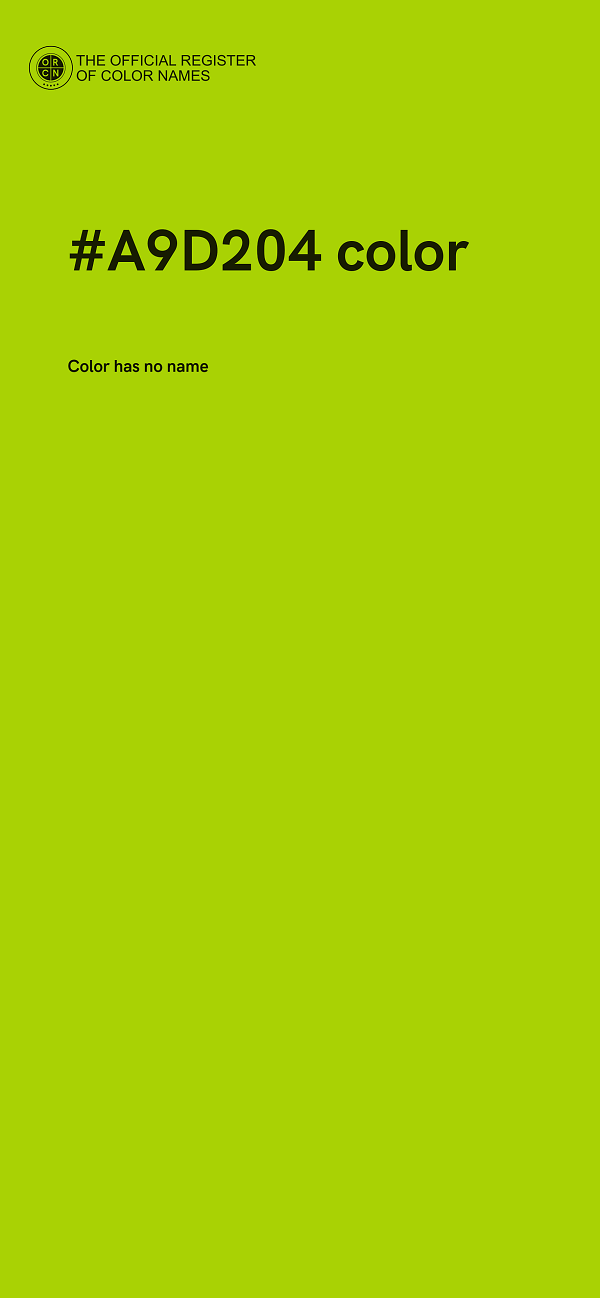 #A9D204 color image