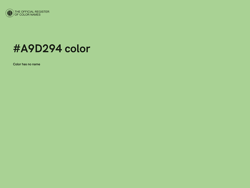 #A9D294 color image