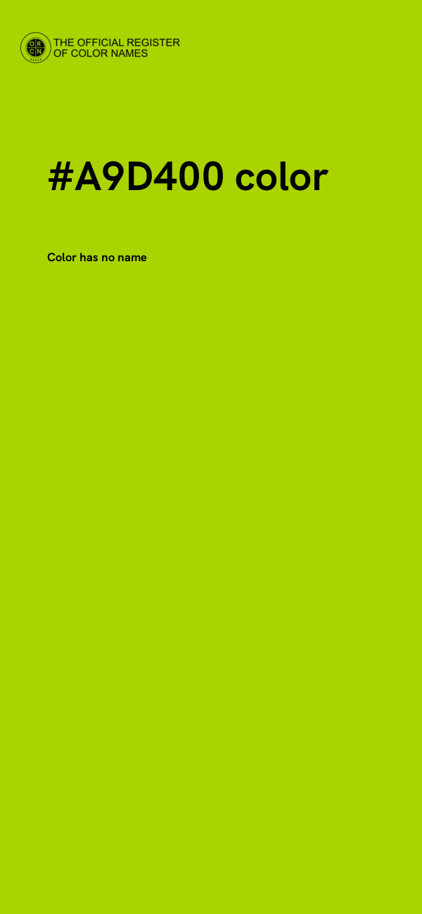 #A9D400 color image