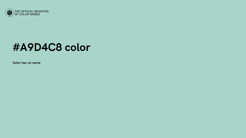 #A9D4C8 color image