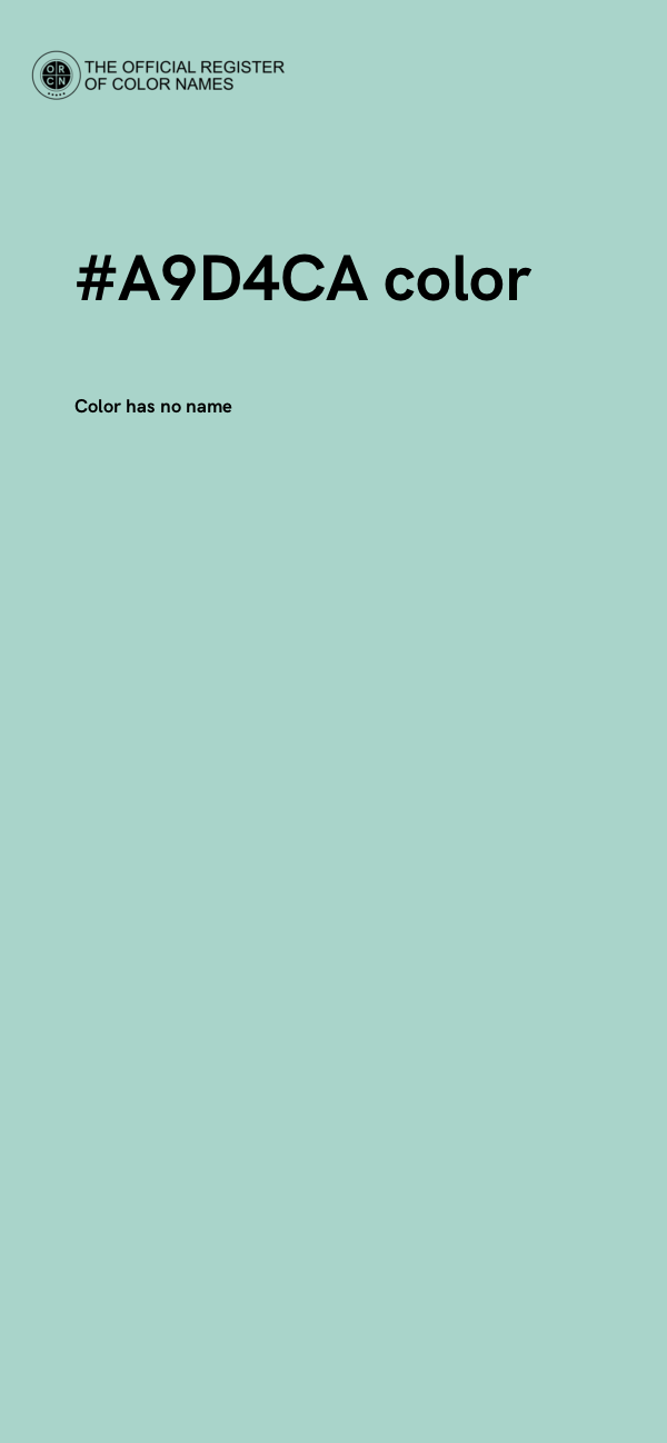 #A9D4CA color image