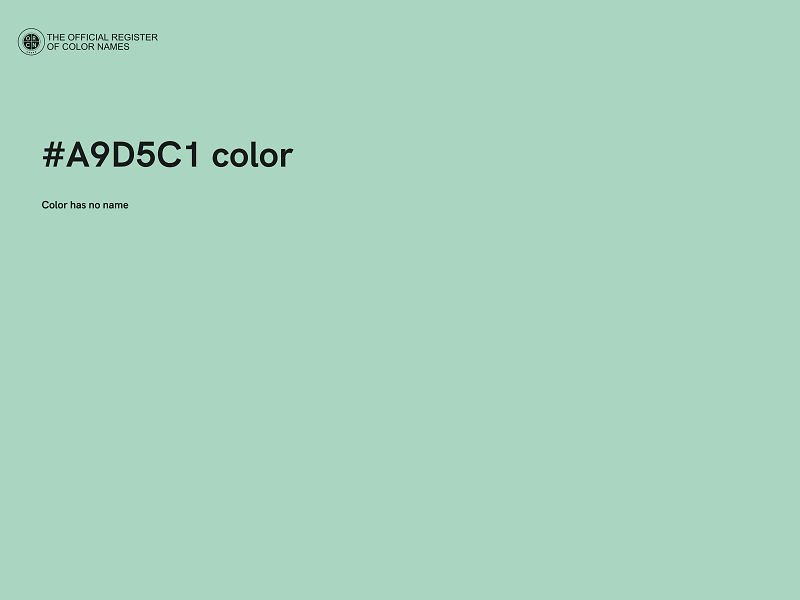 #A9D5C1 color image