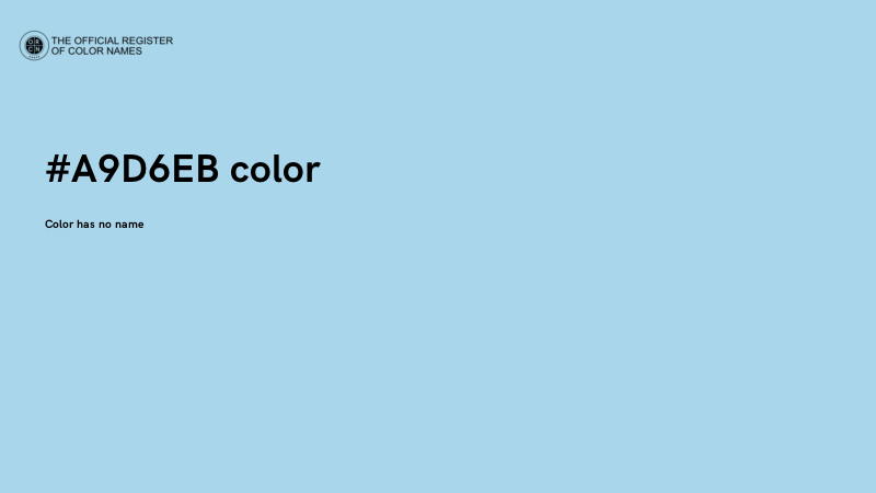 #A9D6EB color image