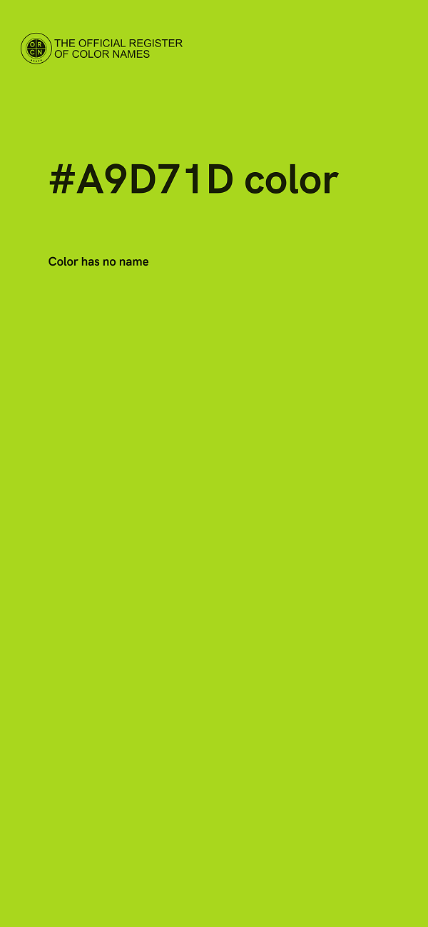#A9D71D color image