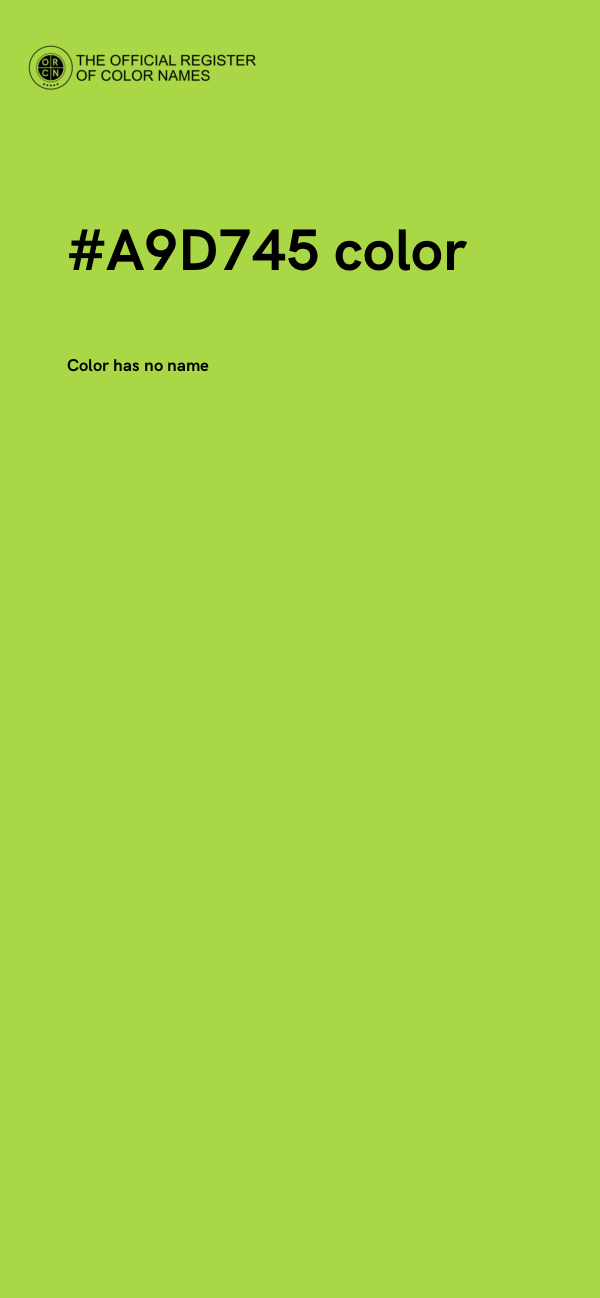 #A9D745 color image
