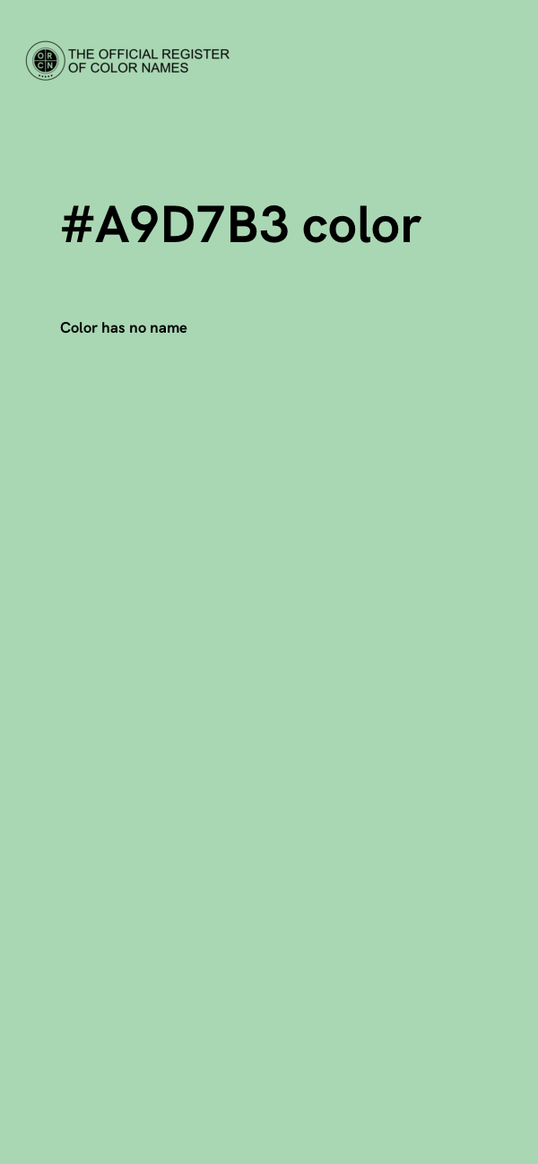 #A9D7B3 color image