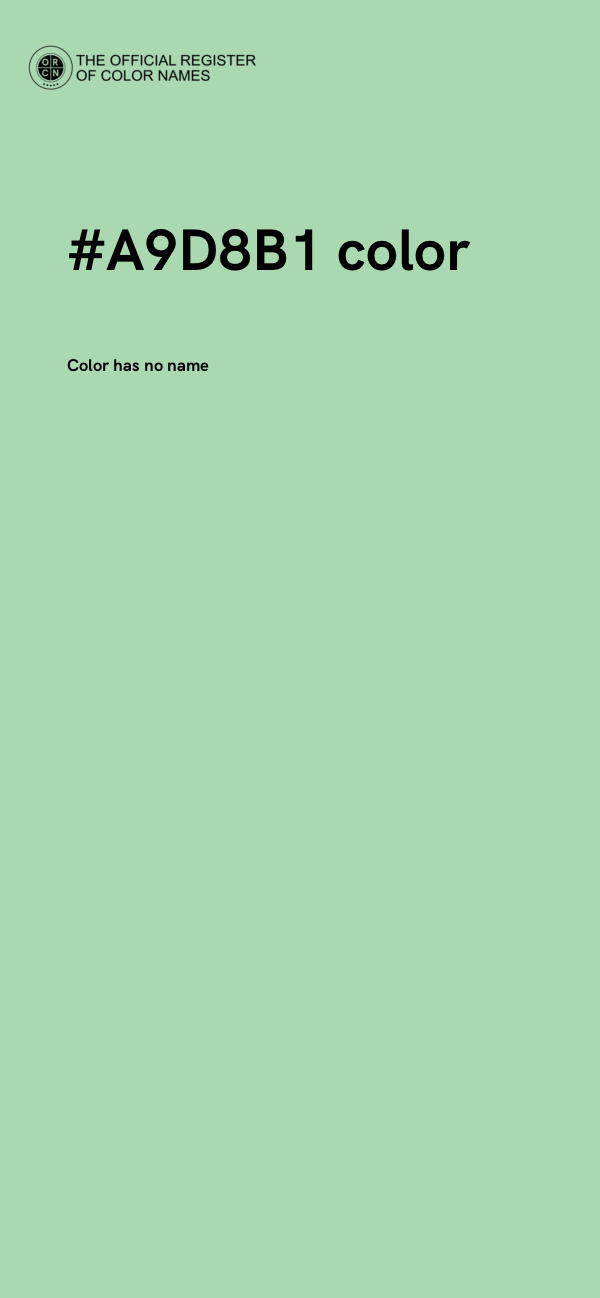 #A9D8B1 color image