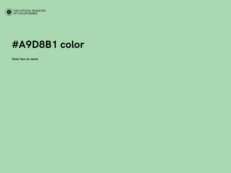#A9D8B1 color image