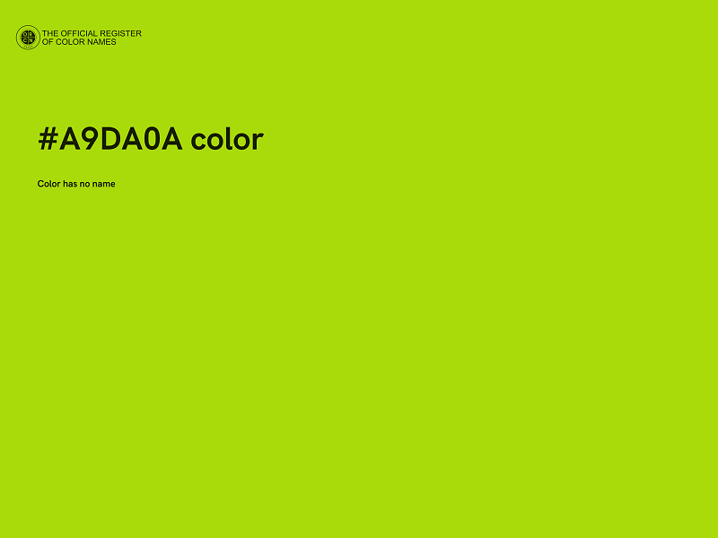#A9DA0A color image