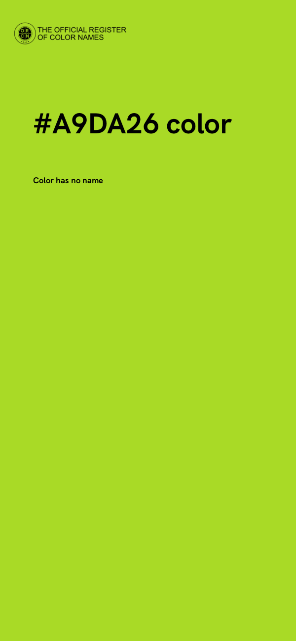 #A9DA26 color image