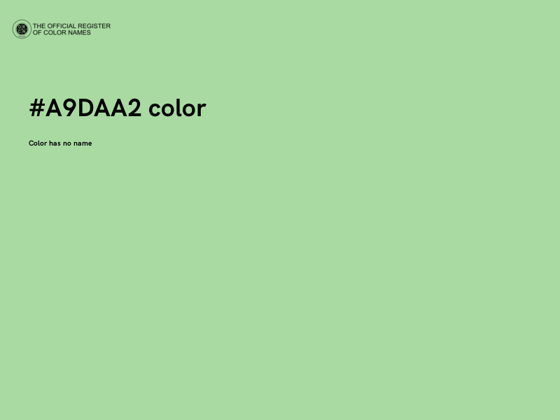 #A9DAA2 color image