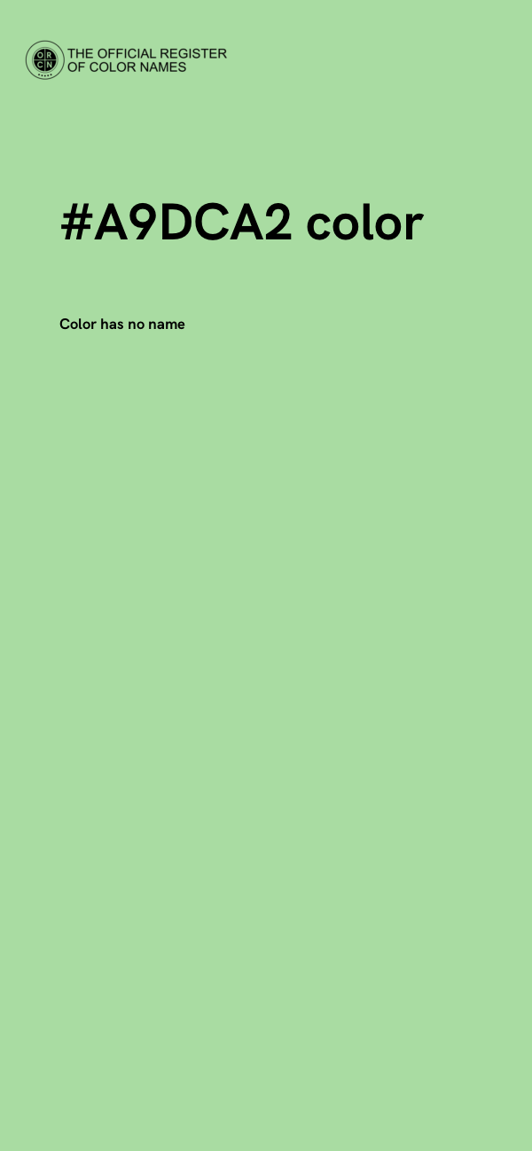 #A9DCA2 color image