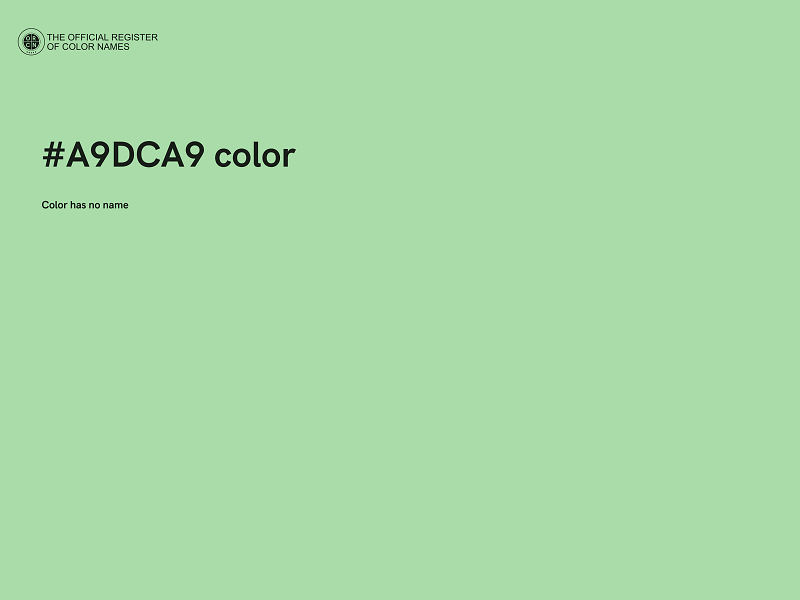 #A9DCA9 color image