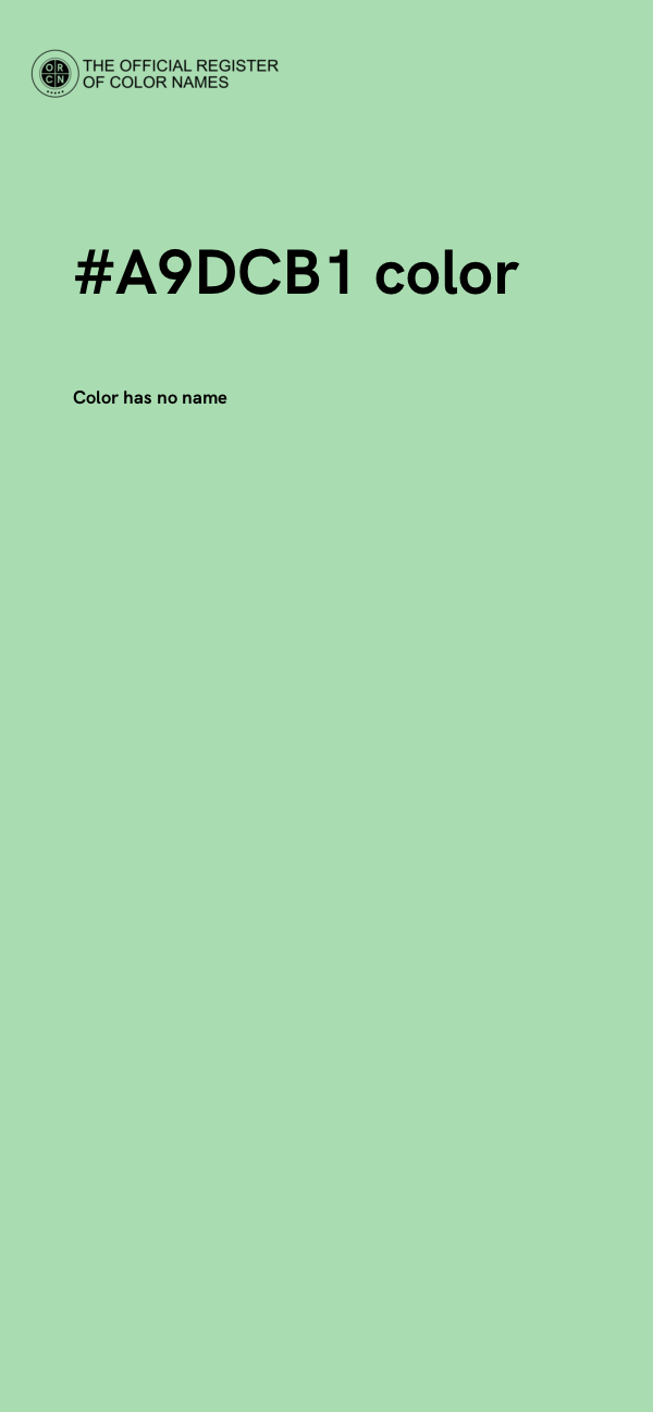 #A9DCB1 color image