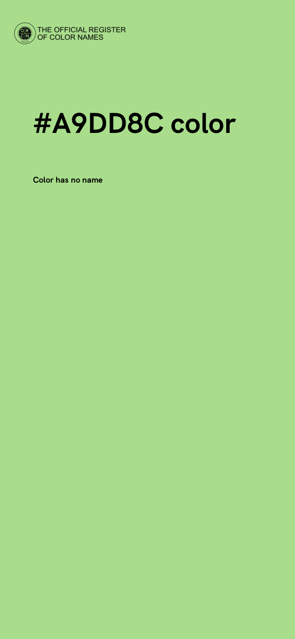 #A9DD8C color image