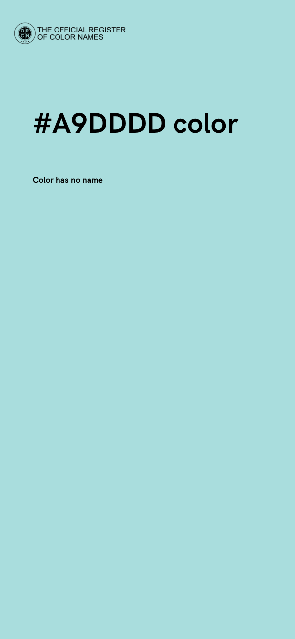 #A9DDDD color image