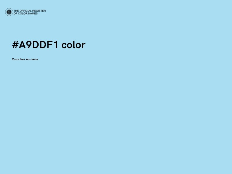 #A9DDF1 color image