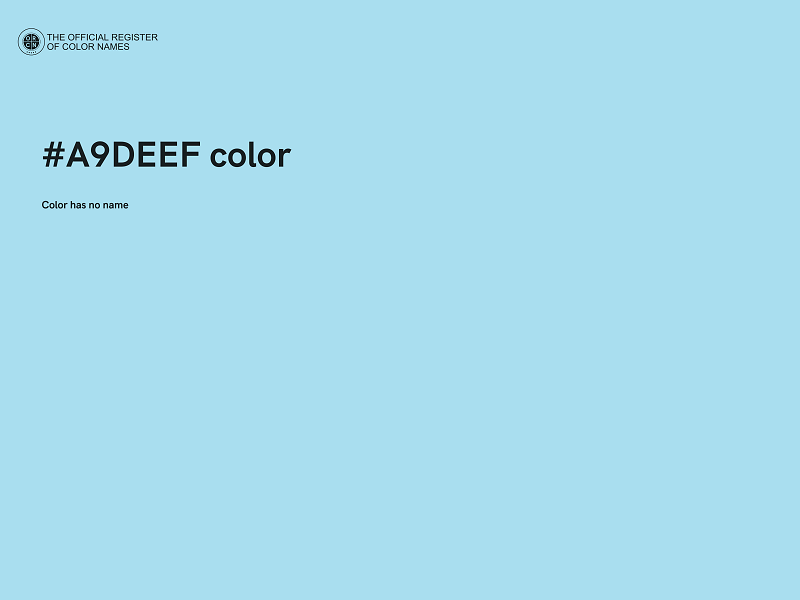 #A9DEEF color image