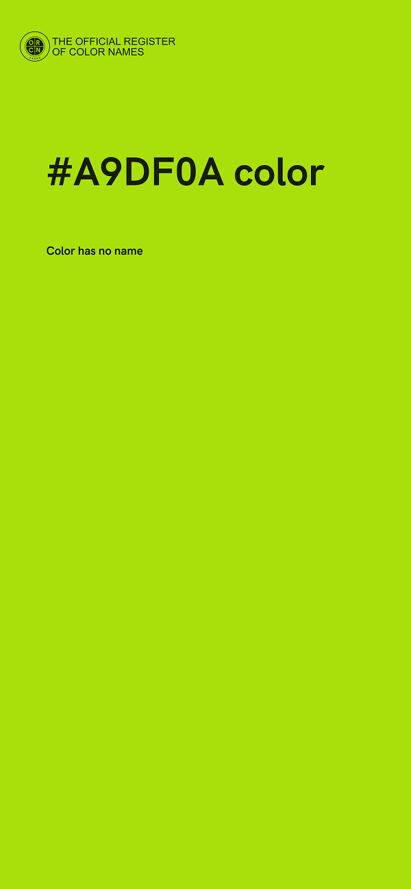 #A9DF0A color image