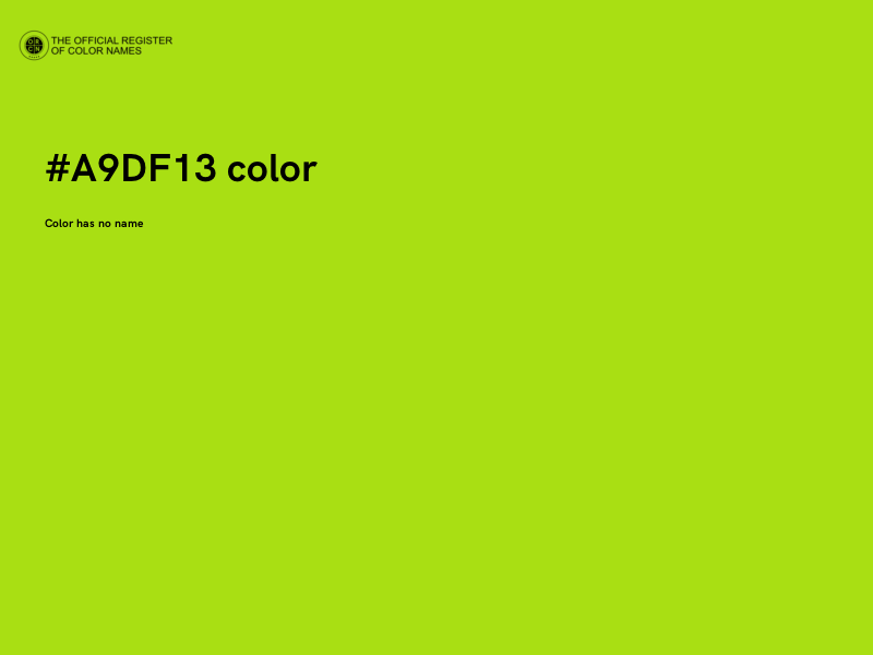 #A9DF13 color image