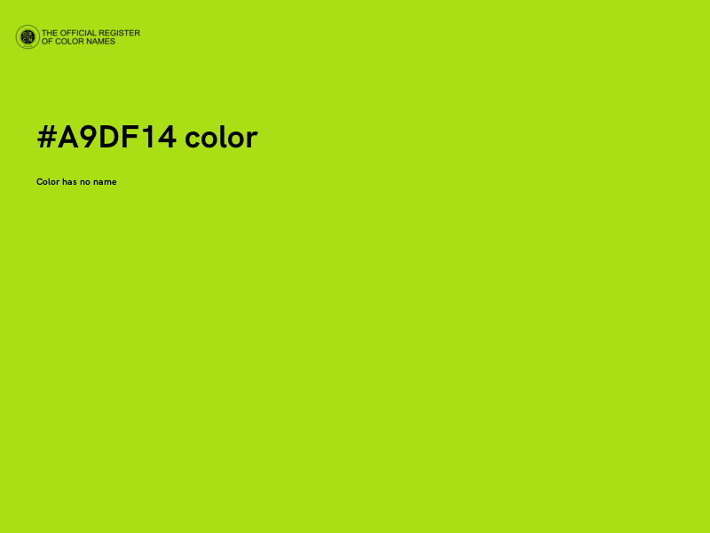 #A9DF14 color image