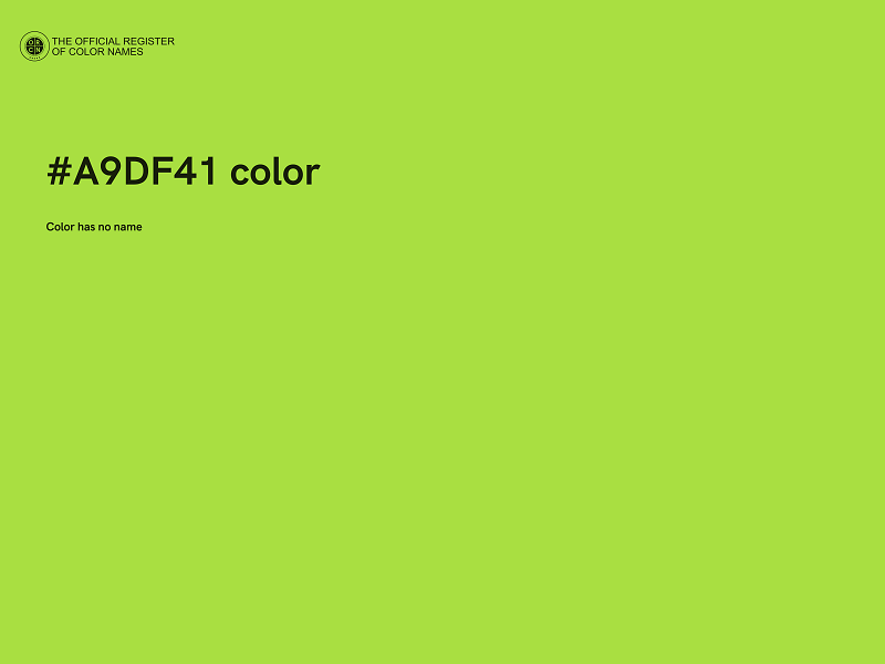 #A9DF41 color image