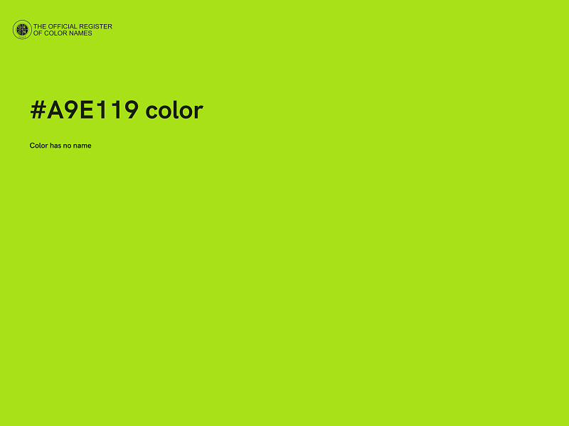 #A9E119 color image