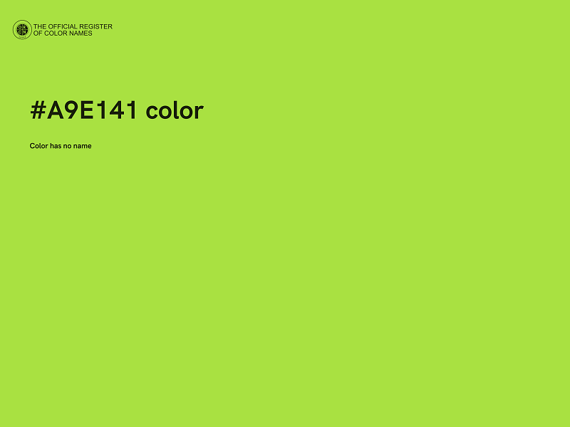 #A9E141 color image