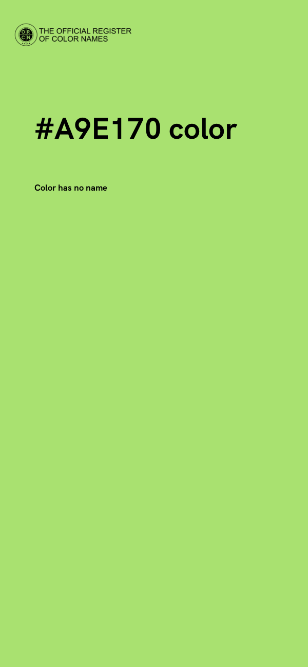 #A9E170 color image