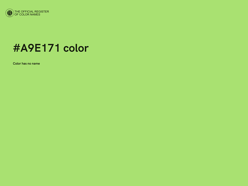 #A9E171 color image