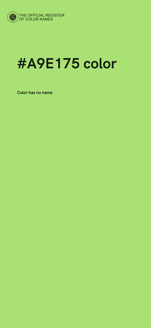 #A9E175 color image