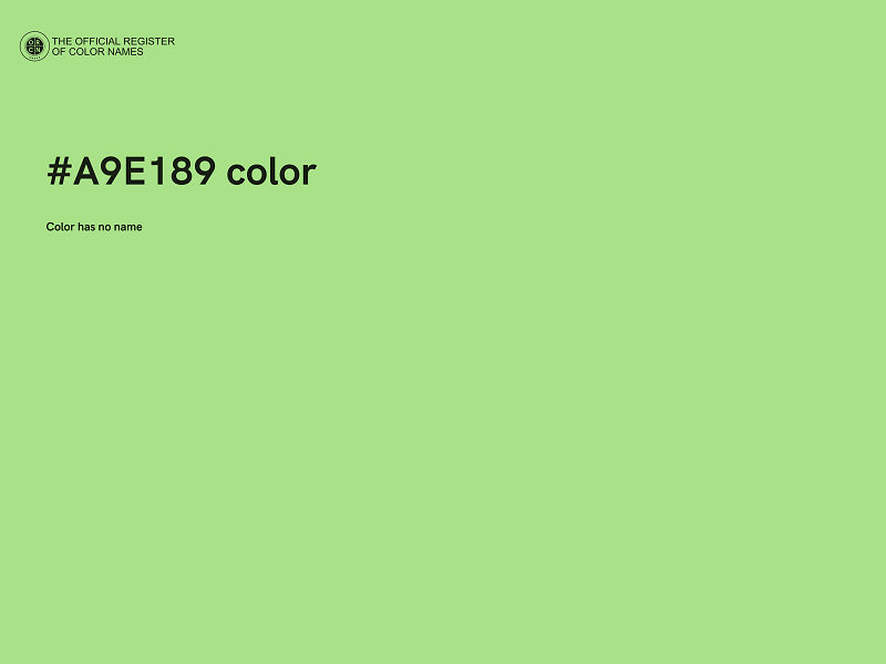 #A9E189 color image